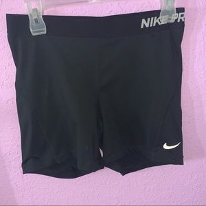 Black Nike Pros Spandex Shorts